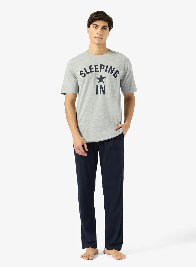 سفنتي فايف Regular fit tee and Pant set